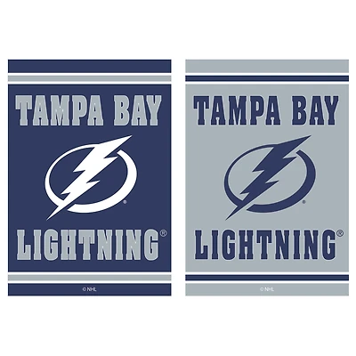 Tampa Bay Lightning 12.5" x 18" Double-Sided Embossed Suede Garden Flag