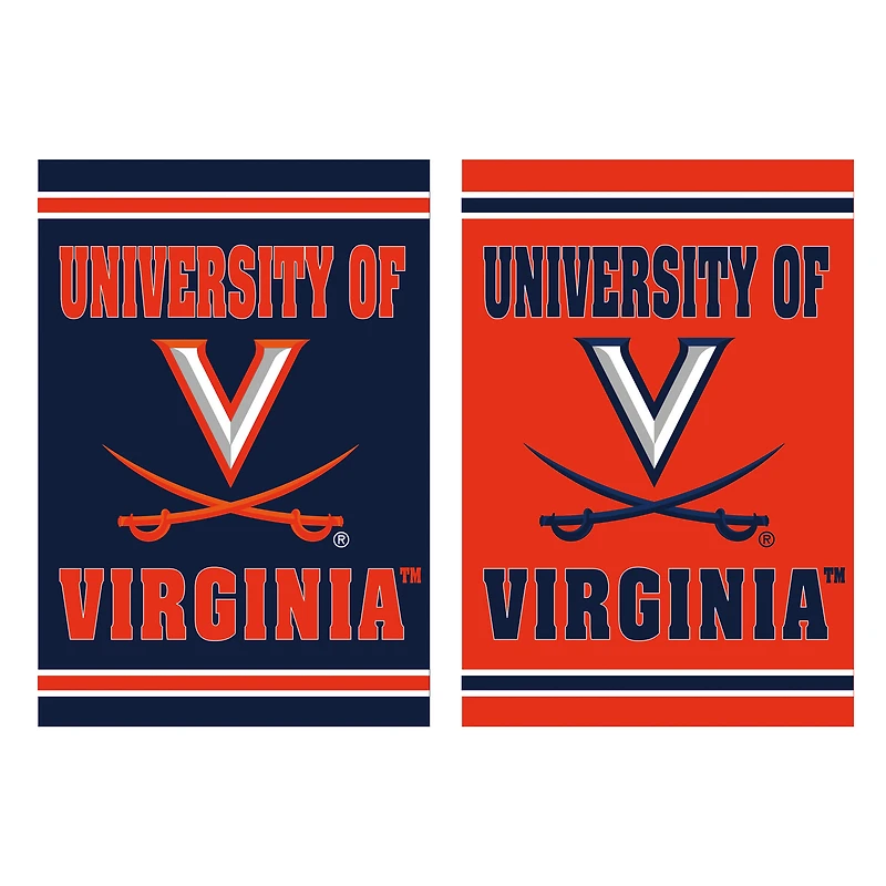 Virginia Cavaliers 12.5" x 18" Double-Sided Embossed Suede Garden Flag