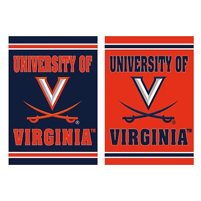 Virginia Cavaliers 12.5" x 18" Double-Sided Embossed Suede Garden Flag
