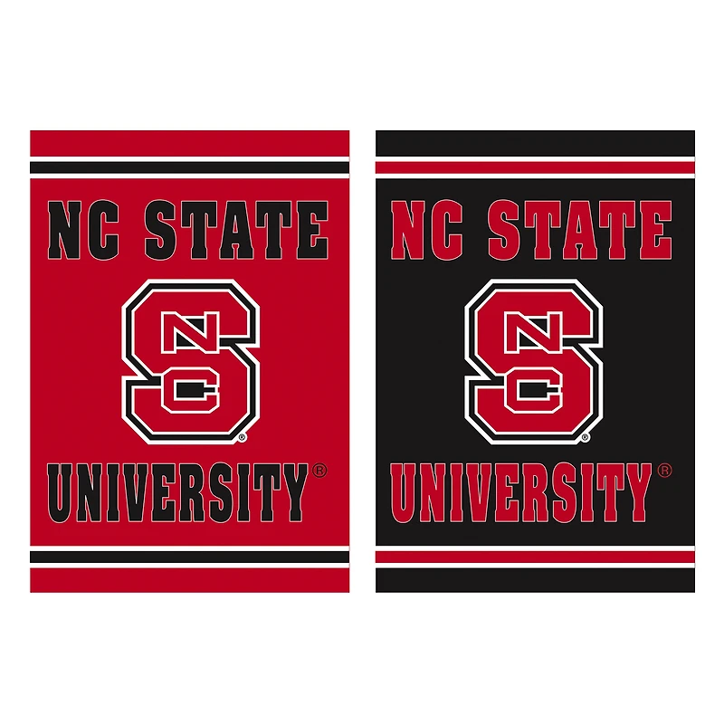 NC State Wolfpack 12.5" x 18" Double-Sided Embossed Suede Garden Flag
