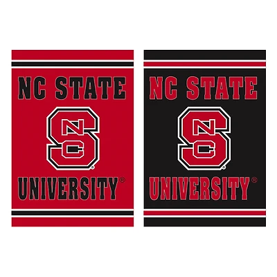 NC State Wolfpack 12.5" x 18" Double-Sided Embossed Suede Garden Flag