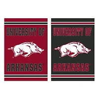 Arkansas Razorbacks 12.5" x 18" Double-Sided Embossed Suede Garden Flag