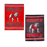 Georgia Bulldogs 12.5" x 18" Double-Sided Embossed Suede Garden Flag