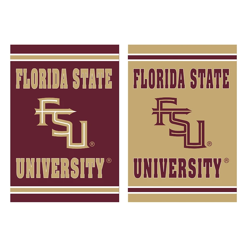 Florida State Seminoles 12.5" x 18" Double-Sided Embossed Suede Garden Flag