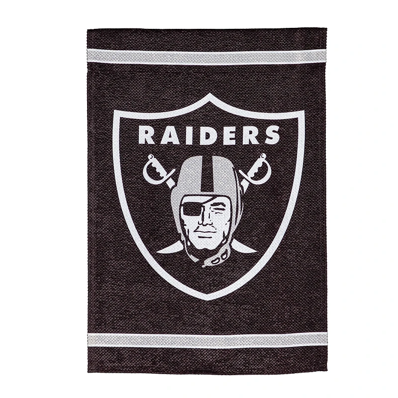 Las Vegas Raiders 12.5" x 18" Double-Sided Embossed Suede Garden Flag