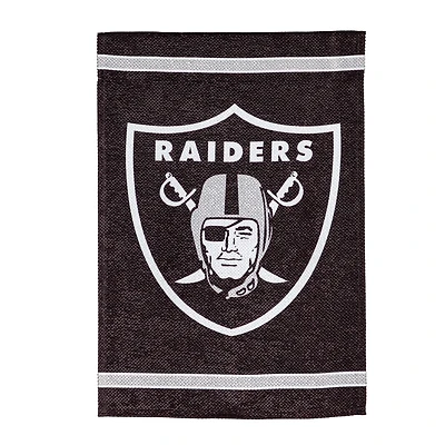 Las Vegas Raiders 12.5" x 18" Double-Sided Embossed Suede Garden Flag