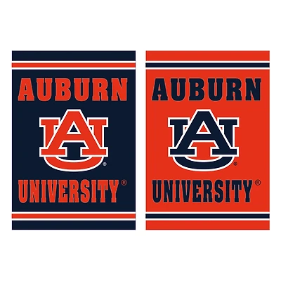 Auburn Tigers 12.5" x 18" Double-Sided Embossed Suede Garden Flag