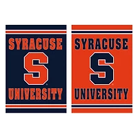 Syracuse Orange 12.5" x 18" Double-Sided Embossed Suede Garden Flag