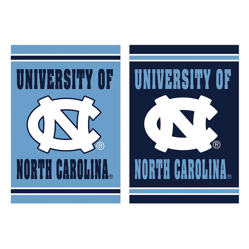 North Carolina Tar Heels 12.5" x 18" Double-Sided Embossed Suede Garden Flag