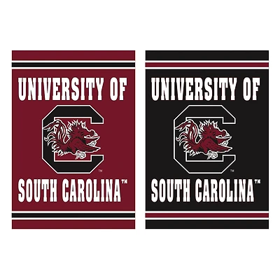 South Carolina Gamecocks 12.5" x 18" Double-Sided Embossed Suede Garden Flag