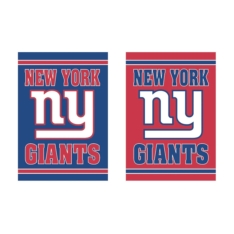 New York Giants 12.5" x 18" Double-Sided Embossed Suede Garden Flag