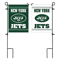 New York Jets 12.5" x 18" Double-Sided Embossed Suede Garden Flag