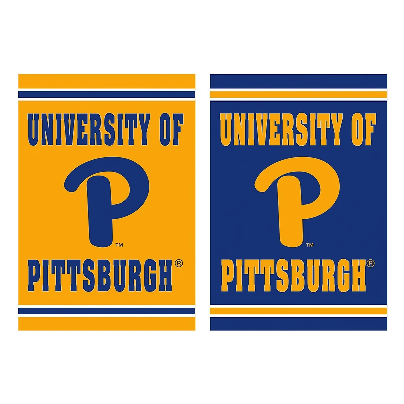 Pitt Panthers 12.5" x 18" Double-Sided Embossed Suede Garden Flag