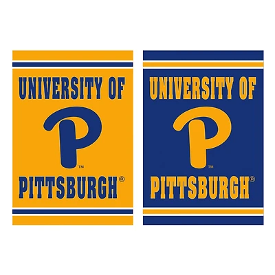 Pitt Panthers 12.5" x 18" Double-Sided Embossed Suede Garden Flag