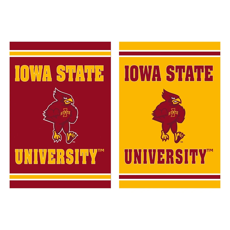 Iowa State Cyclones 12.5" x 18" Double-Sided Embossed Suede Garden Flag