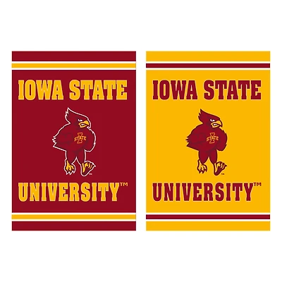 Iowa State Cyclones 12.5" x 18" Double-Sided Embossed Suede Garden Flag