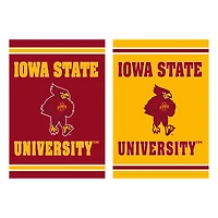 Iowa State Cyclones 12.5" x 18" Double-Sided Embossed Suede Garden Flag