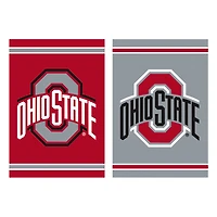 Ohio State Buckeyes 12.5" x 18" Double-Sided Embossed Suede Garden Flag