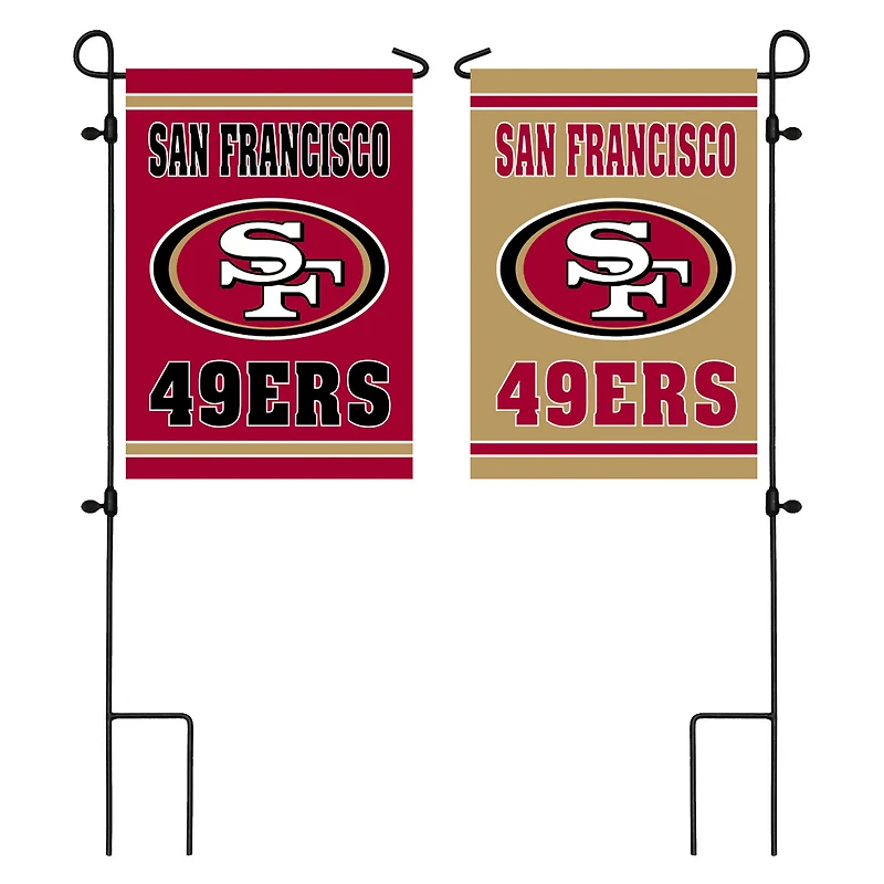 San Francisco 49ers 12.5" x 18" Double-Sided Embossed Suede Garden Flag
