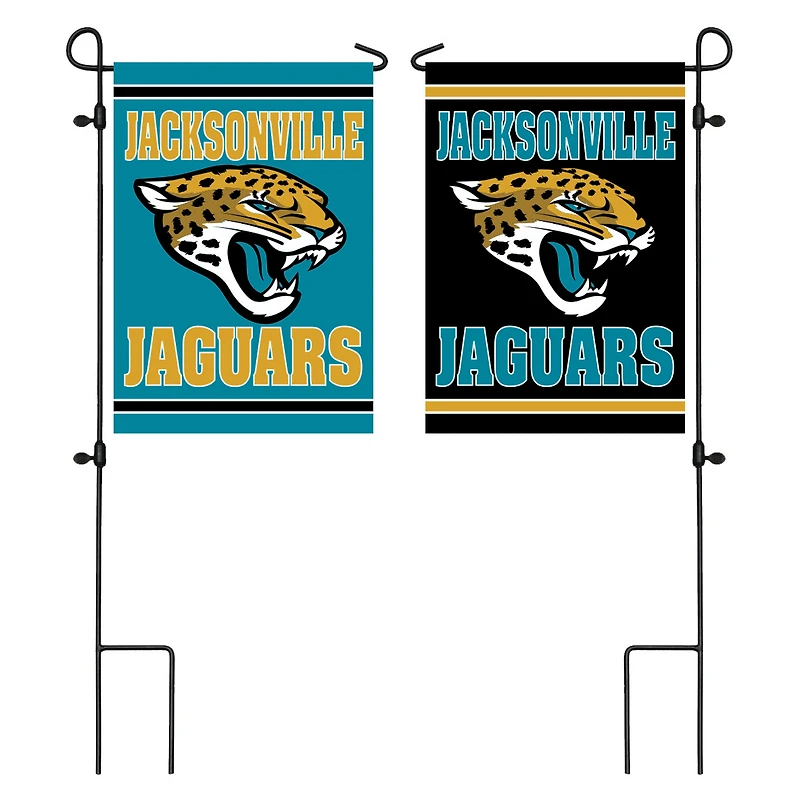 Jacksonville Jaguars 12.5" x 18" Double-Sided Embossed Suede Garden Flag