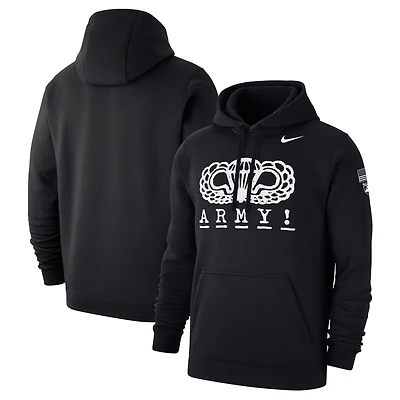 Men's Nike Black Army Black Knights 2024 Rivalry Collection ARMY! Club Fleece Pullover Hoodie