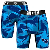 Men's Rock Em Socks  Light Blue Tennessee Titans Game Paint Boxer Briefs