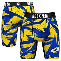 Men's Rock Em Socks  Royal Los Angeles Rams Game Paint Boxer Briefs