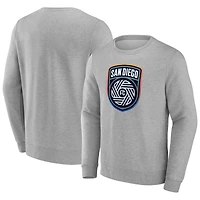 Men's Gray San Diego FC Official Logo Pullover Sweatshirt