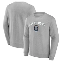 Men's Gray San Diego FC Heart and Soul Pullover Sweatshirt