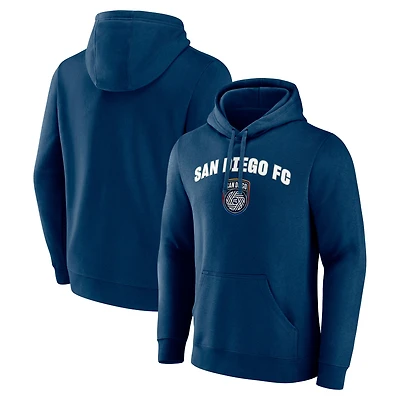 Men's Navy San Diego FC Heart and Soul Pullover Hoodie