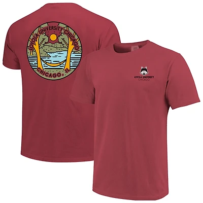 Unisex Maroon Loyola Chicago Ramblers Scenic Comfort Colors T-Shirt