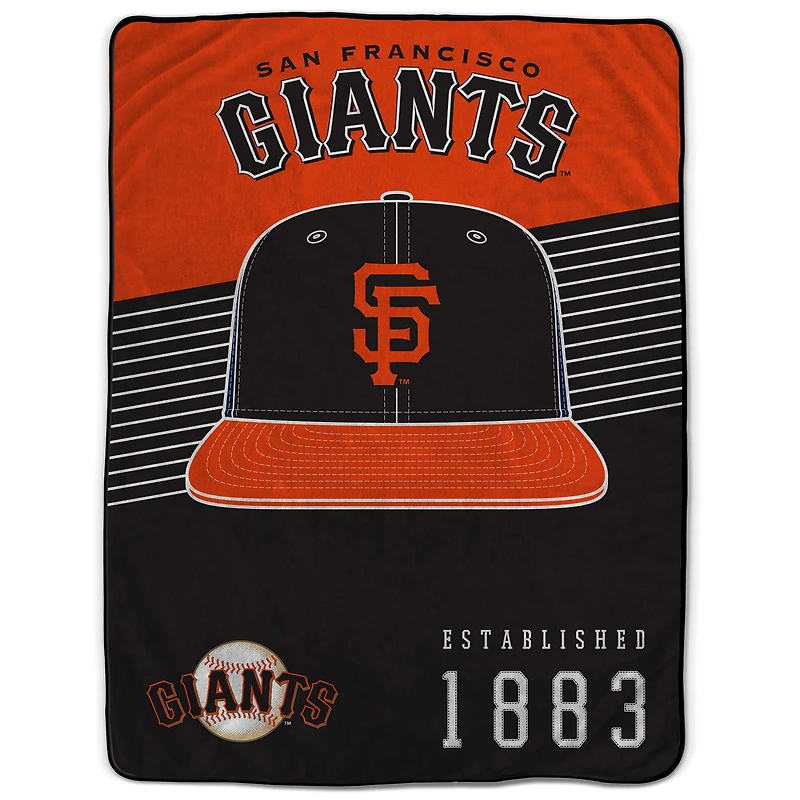Pegasus San Francisco Giants 60” x 80” Hat Stripes Throw Blanket