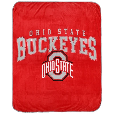 Pegasus  Ohio State Buckeyes Vintage Arch Ultra Soft 50" x 60" Blanket