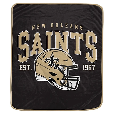 Pegasus  New Orleans Saints Vintage Arch Ultra Soft 50" x 60" Blanket