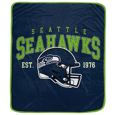 Pegasus  Seattle Seahawks Vintage Arch Ultra Soft 50" x 60" Blanket