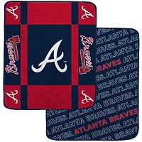 Pegasus  Atlanta Braves 60” x 70” Reverse Block Double-Sided Ultra Cozy Blanket