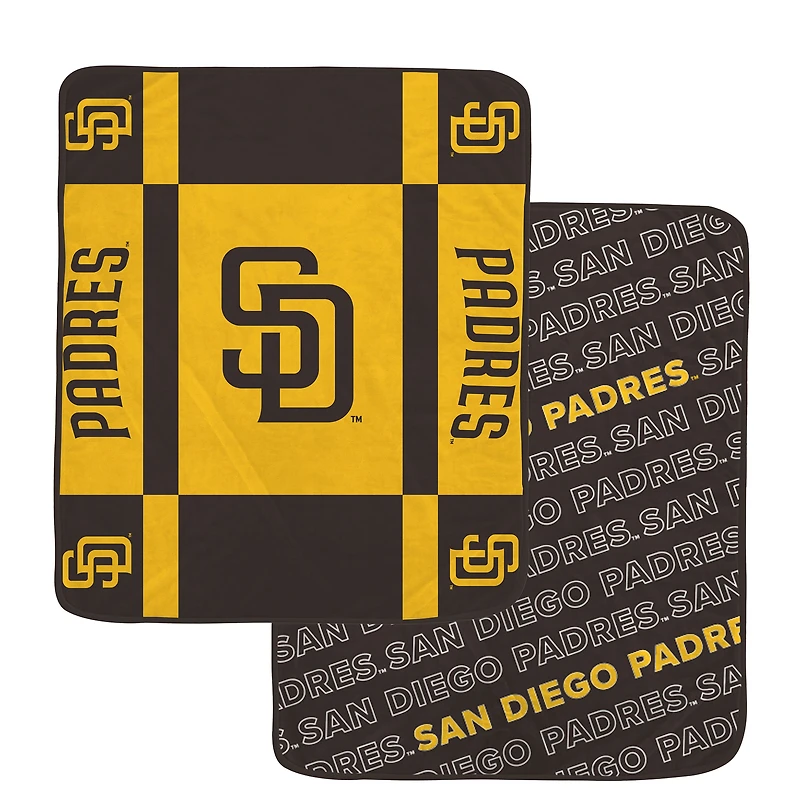 Pegasus San Diego Padres 60” x 70” Reverse Block Double-Sided Ultra Cozy Blanket