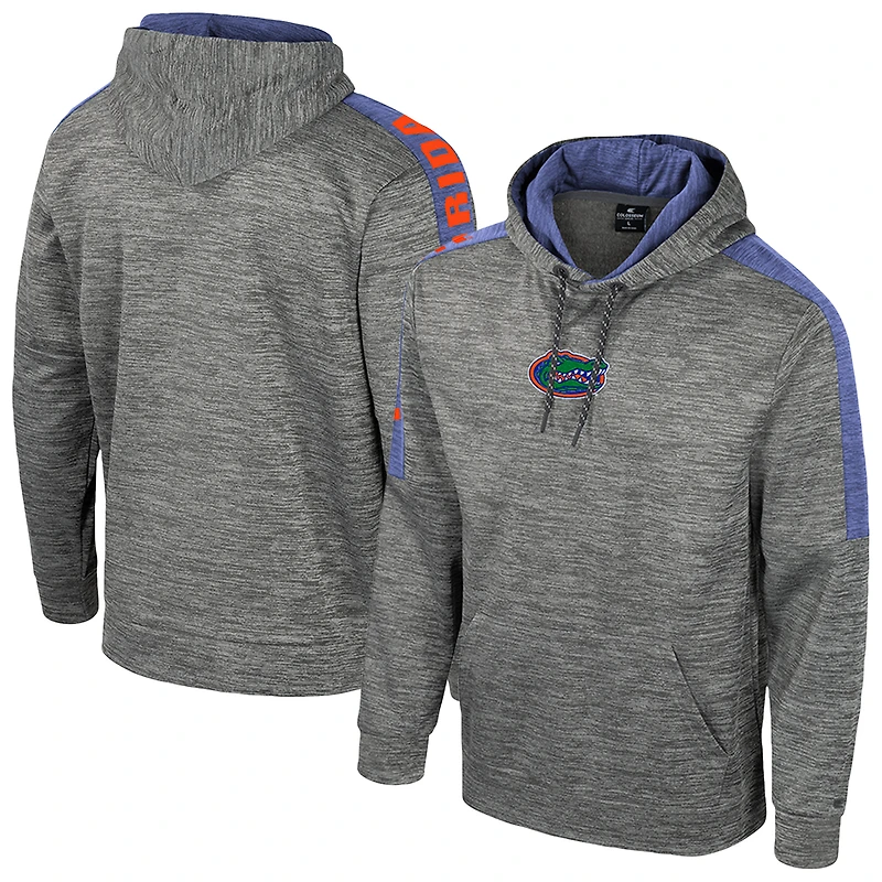 Men's Colosseum Heather Gray Florida Gators Dozer Pullover Hoodie