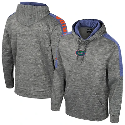 Men's Colosseum Heather Gray Florida Gators Dozer Pullover Hoodie