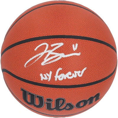 Jalen Brunson New York Knicks Autographed Wilson Authentic Series Indoor/Outdoor Basketball with "NY Forever" Inscription