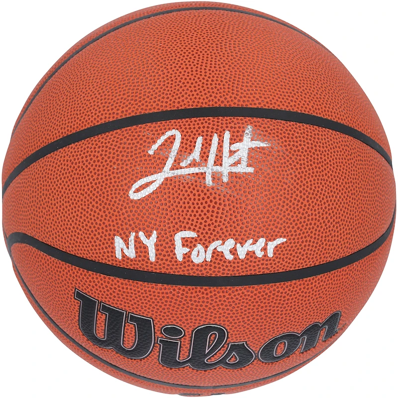 Josh Hart New York Knicks Autographed Wilson Authentic Series Indoor/Outdoor Basketball with "NY Forever" Inscription