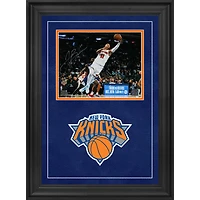 Jalen Brunson New York Knicks Autographed Deluxe Framed 8" x 10" Layup in White Photograph