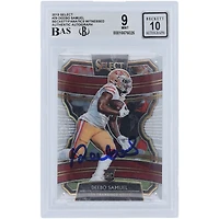 Deebo Samuel Sr San Francisco 49ers Autographed 2019 Panini Select #29 Beckett Fanatics Witnessed Authenticated 9/10 Rookie Card