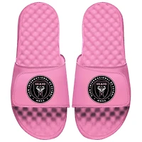 Youth ISlide Pink Inter Miami CF Primary Logo Slide Sandals