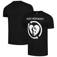 Men's  Black Rise Against Black Heart Graphic T-Shirt
