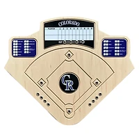 Colorado Rockies Handcrafted Wood Baseball Game