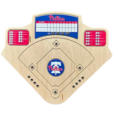 Philadelphia Phillies Handcrafted Wood Baseball Game