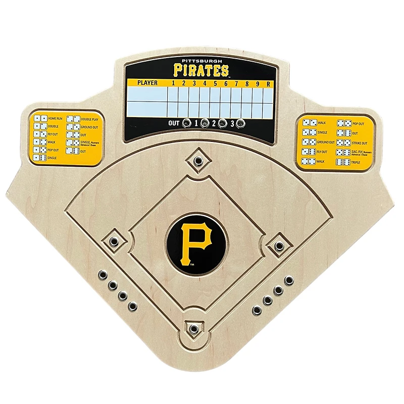 Pittsburgh Pirates Handcrafted Wood Baseball Game