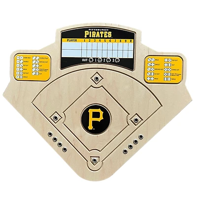 Pittsburgh Pirates Handcrafted Wood Baseball Game