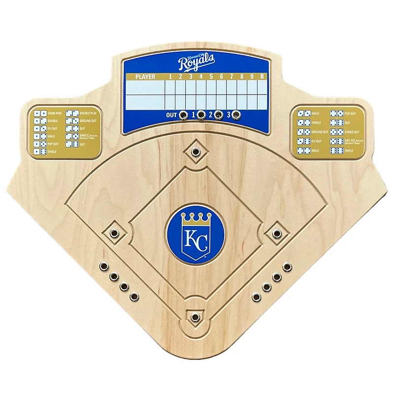 Kansas City Royals Handcrafted Wood Baseball Game
